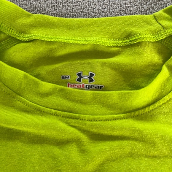 Under Armour Men's Lime Green Shirt - Picture 2 of 2